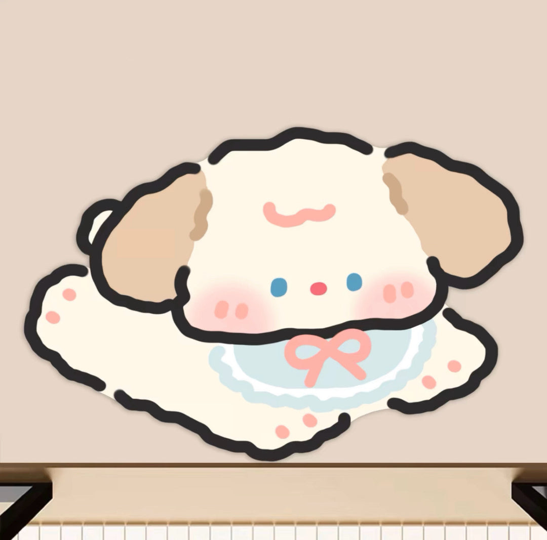 Running Puppy ๐ถ Soft Diatomaceous Earth Bathroom Absorbent Mat - Size: 50ร80 cm