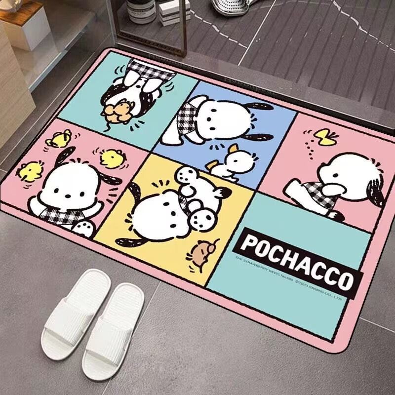 Six-Panel Paccha🐾 - Soft Diatomaceous Earth Bathroom Absorbent Mat - Size: 50×80 cm