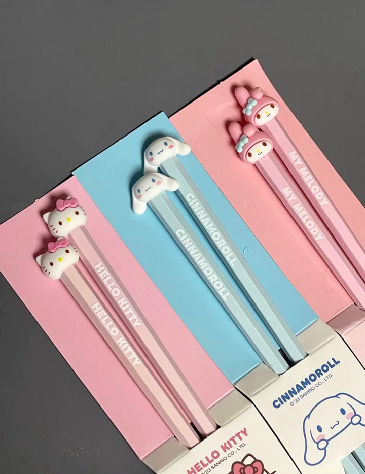 Sanrio Alloy Chopsticks My Melody Cinnamoroll Hello Kitty Anti-mold Anti-slip Chopsticks Individually Packaged