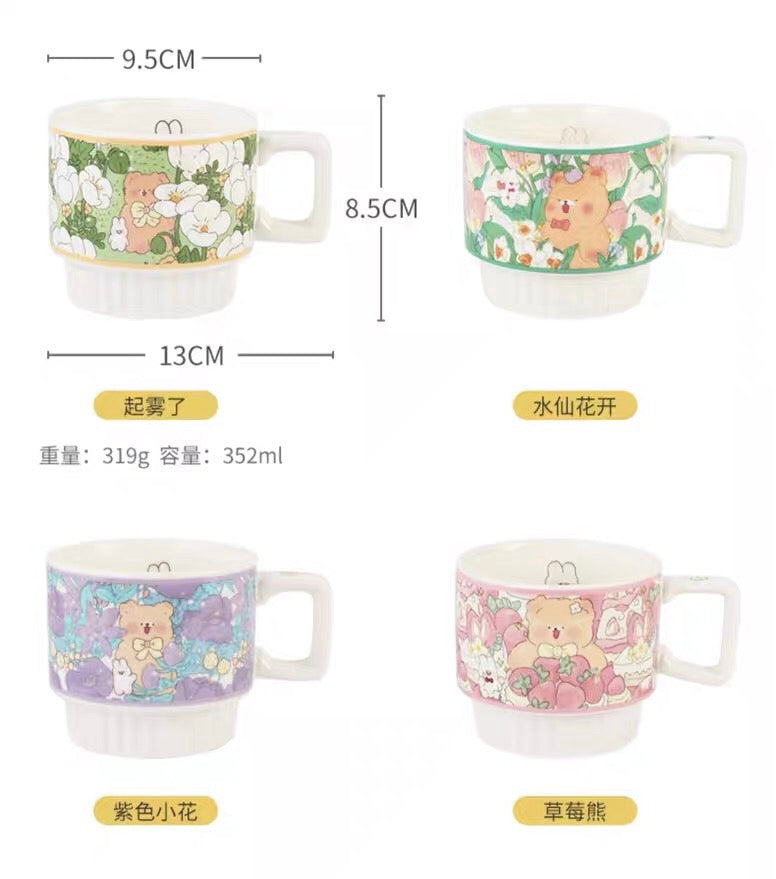 Bear Series Mug & Large Noodle Bowl Individually Packaged