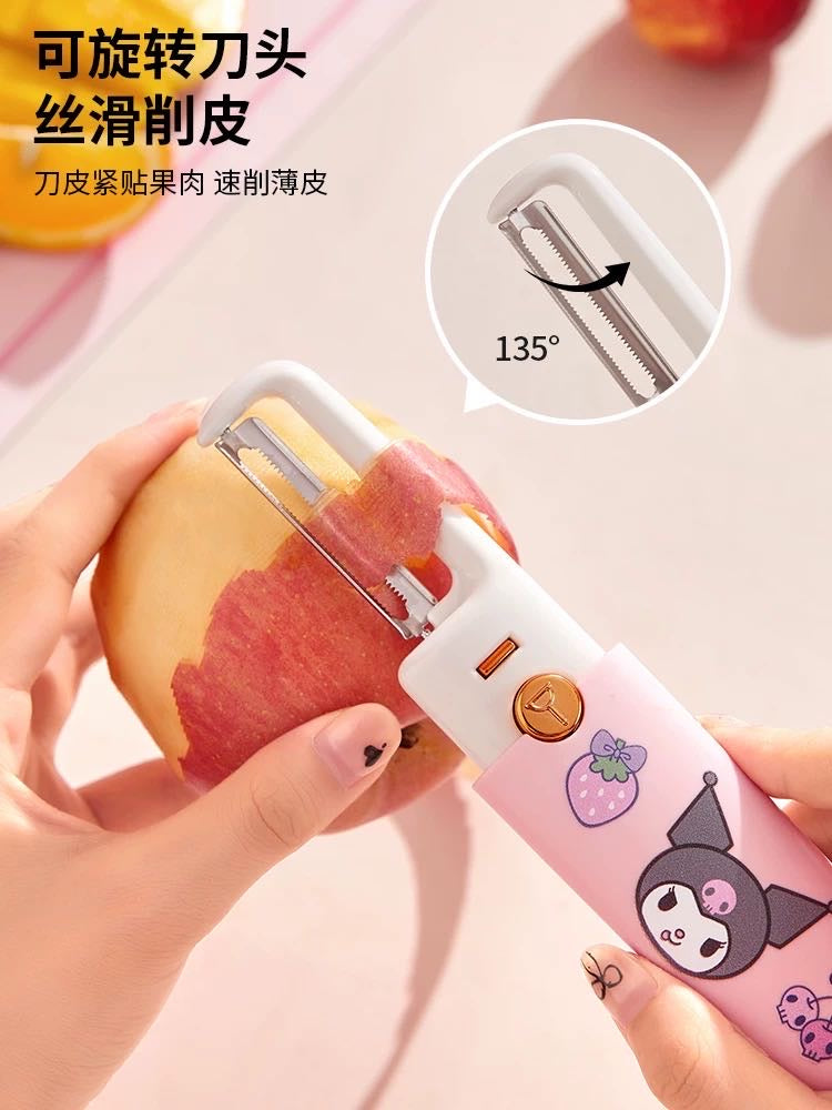 Sanrio Fruit Peeling Knife Multifunctional Outdoor Portable Peeling Knife Grater