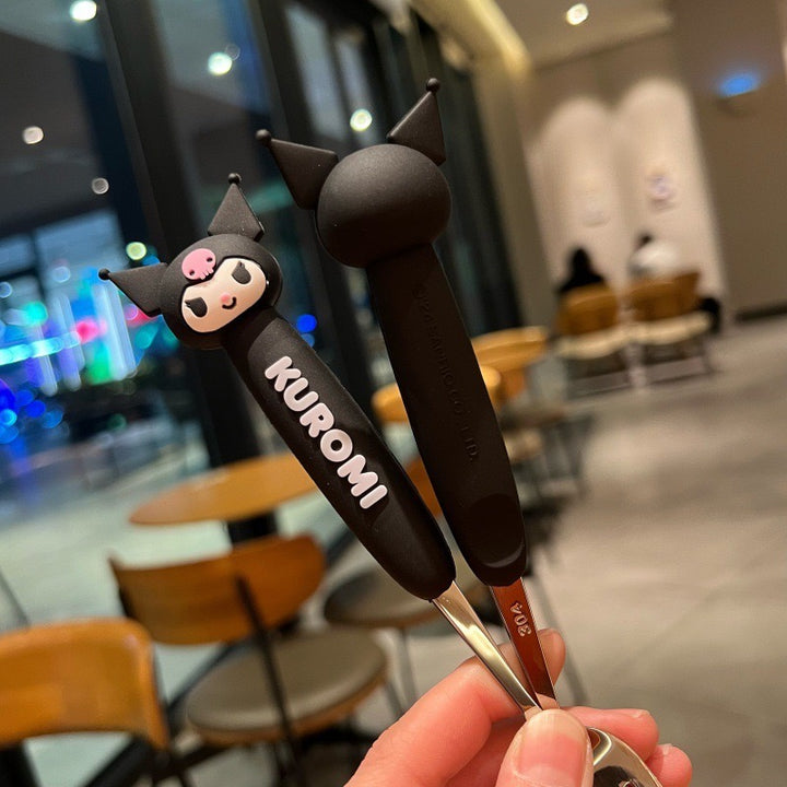 SANRIO | Cute Cartoon Long Handle Fork & Spoon Set