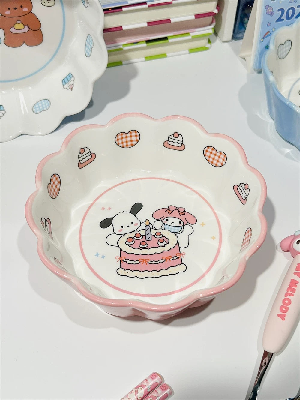 『🎀 Melody & Cinnamoroll 』Milky Yogurt Bowl 🥣
Ceramic Bowl for Fruit, Salad & Oatmeal 🥗