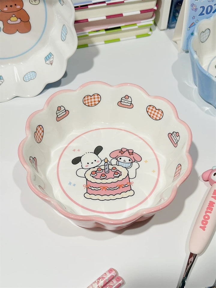『🎀 Melody & Cinnamoroll 』Milky Yogurt Bowl 🥣
Ceramic Bowl for Fruit, Salad & Oatmeal 🥗