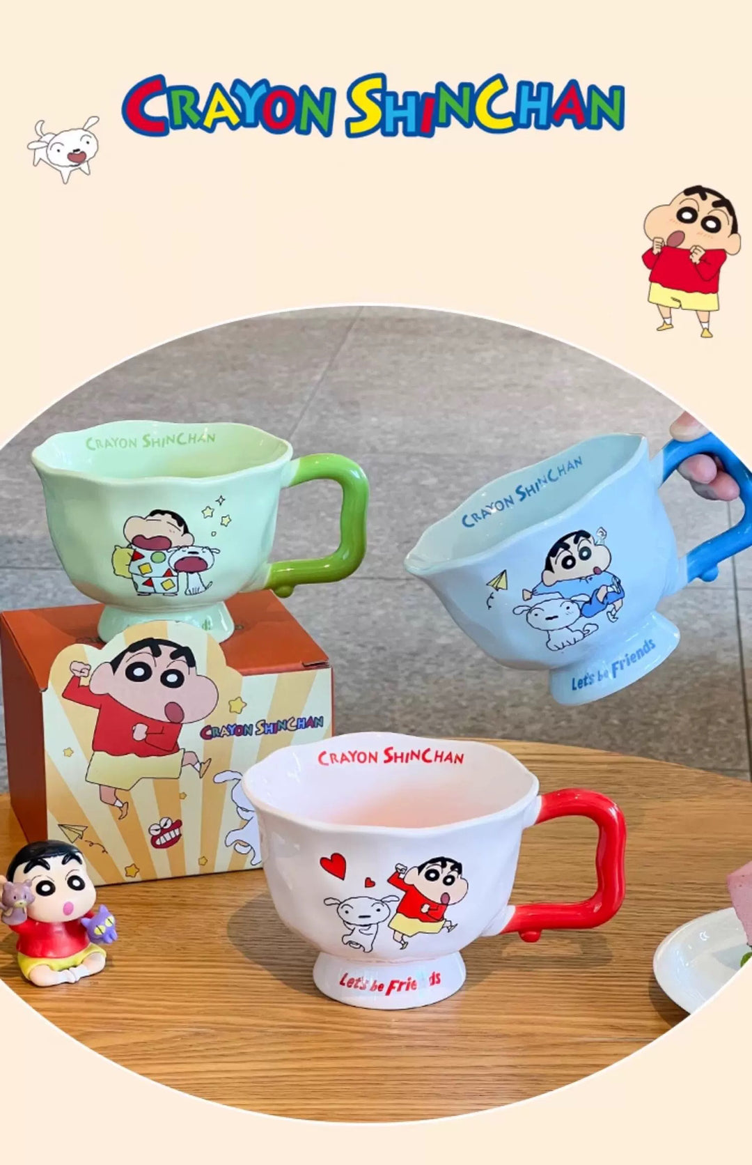 Crayon Shin-chan™️ Ceramic Goblet Cup
Underglaze Decoration Technique,
Comes in a Color Gift Box
