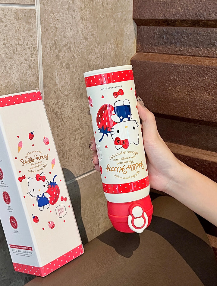 Hello Kitty™ Insulated Travel Cup – Dual-Drink Straw & Coffee Lid