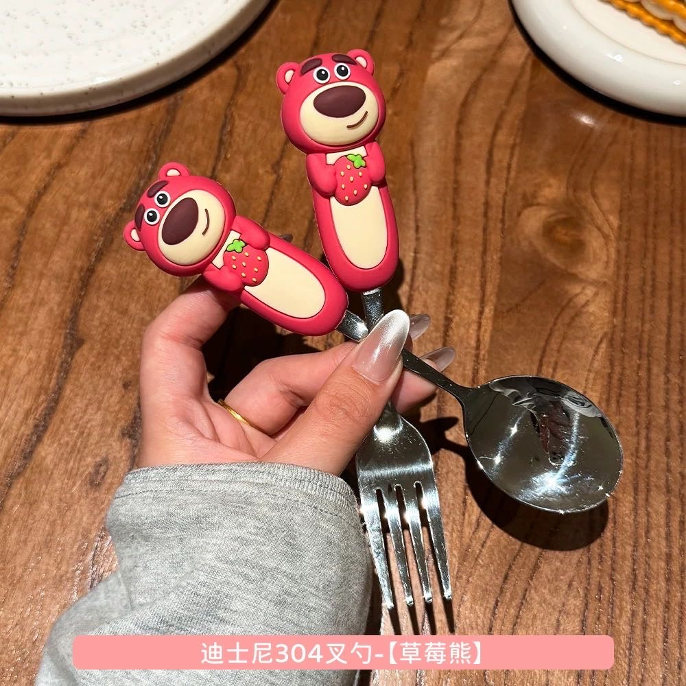 Disney Winnie the Pooh Lotso 304 Stainless Steel Spoon Fork Tableware