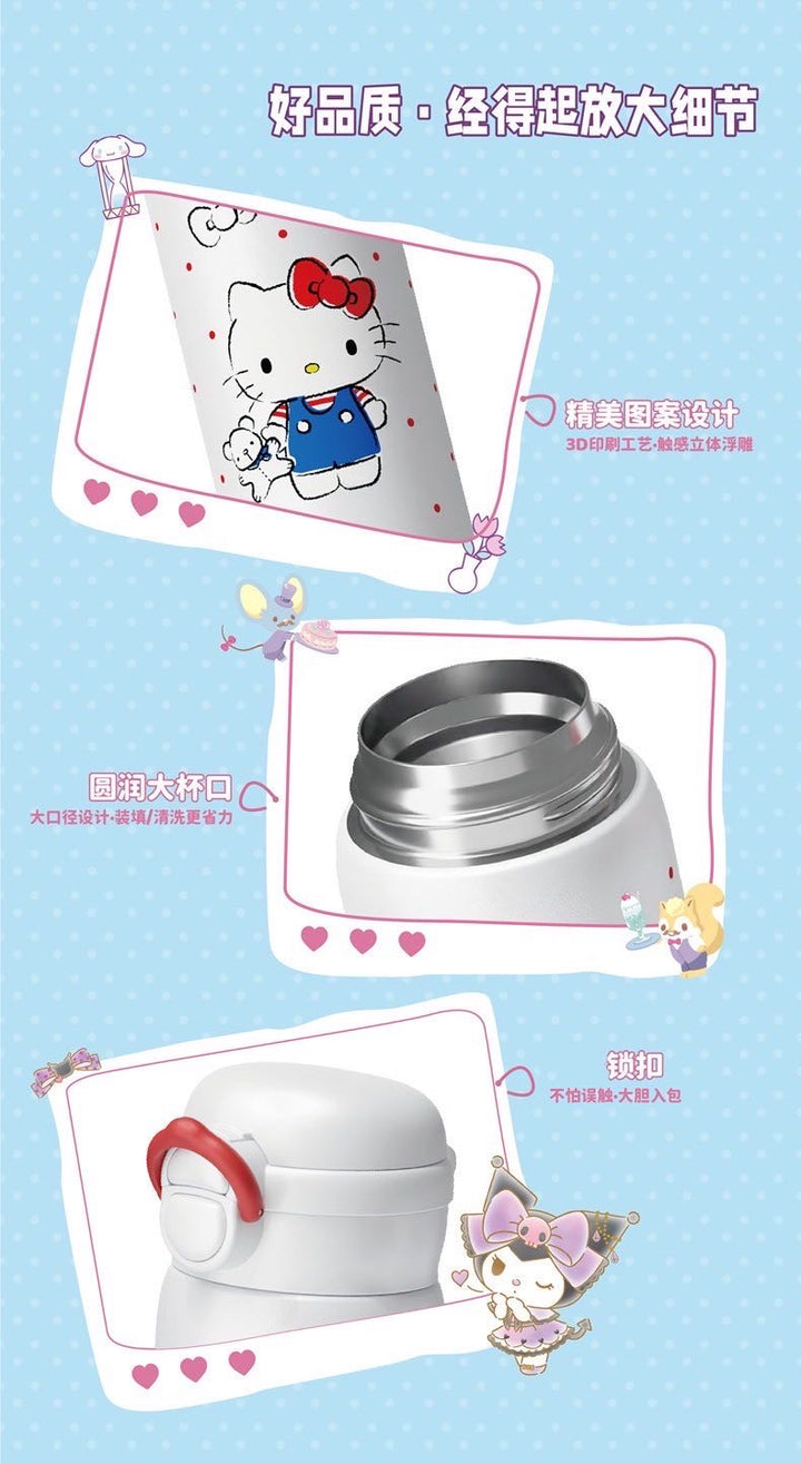 Sanrio Thermos Cup 316 Stainless Steel Straw Water Cup Cup
