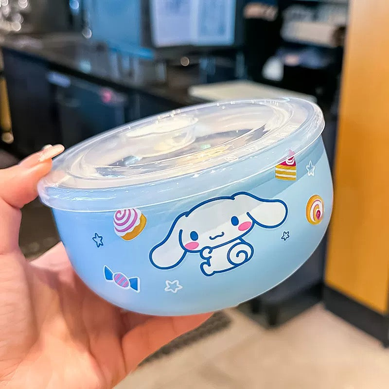 Sanrio™️ 316 Stainless Steel Bento Bowl | Instant Noodle Bowl | Food Storage Bowl with Lid – Heat-Resistant & Insulated