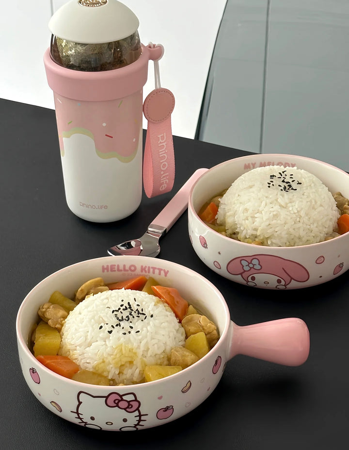 Sanrio™ Ceramic Handle Bowl – Oven & Baking Safe 🫕 Fruit & Salad Bowl
