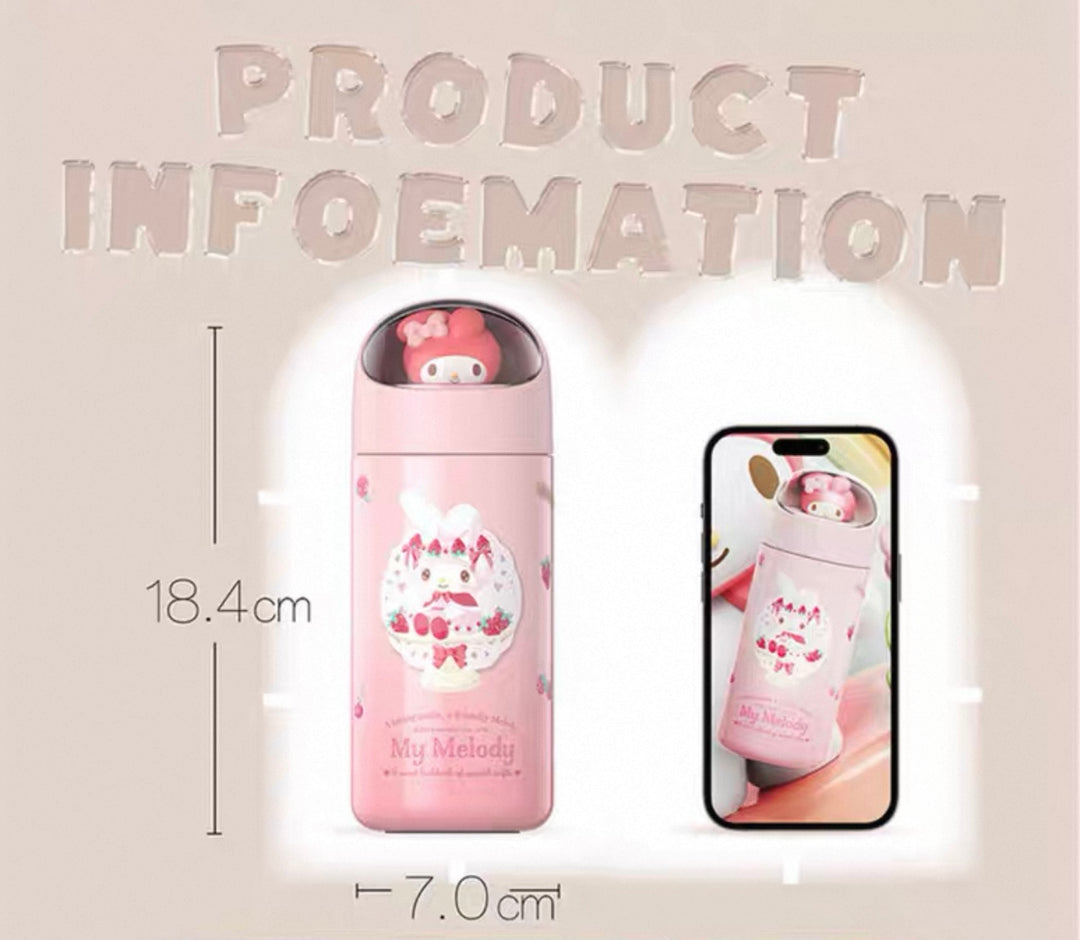 Sanrio™ Space Capsule Figurine Thermos – 316 Stainless Steel Portable Insulated Bottle (350ml)