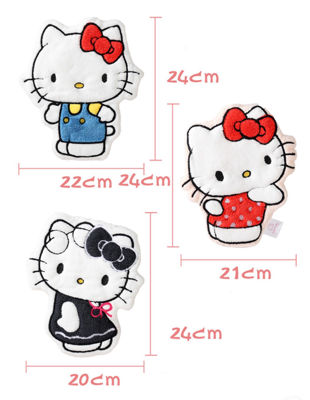 Hello Kitty Hanging Hand Towel – Thick Coral Fleece, Super Absorbent & Soft