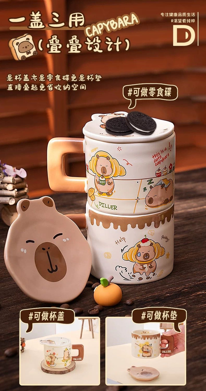 Capybara Ceramic Mug Coffee Cup Breakfast Cup