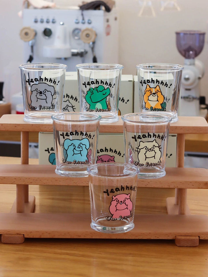 Series Cute Animal Glass Cup Healing Glass Cup