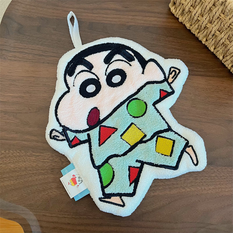 Crayon Shin-chan™ Coral Fleece Hand Towels – Super Absorbent & Quick-Drying, Double-Layered and Thickened – Set of 3