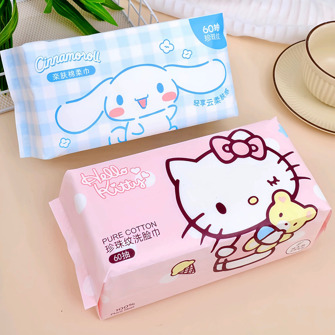 Sanrio™️ Disposable Thickened Facial Towels
Cotton-soft cleansing wipes – pull-out design, safe for sensitive skin
