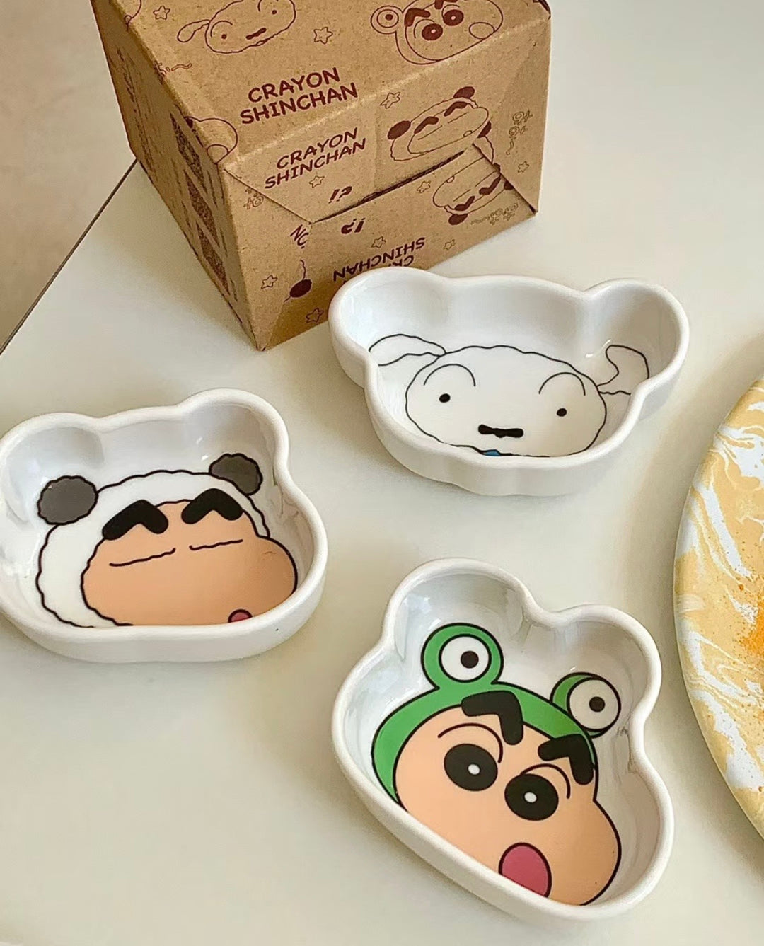 Crayon Shin-chan Ceramic Saucer Seasoning Dish Dessert Plate Saucer 3