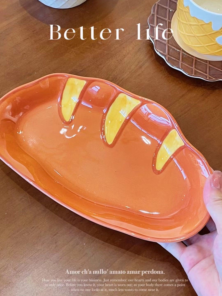 Bread Series Hand-painted Underglaze Ceramic Tableware Set