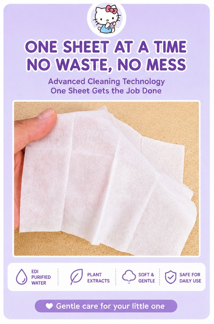 Baby Soft Wipes – 8 Packs × 8 Sheets | Gentle & Portable Wet Wipes