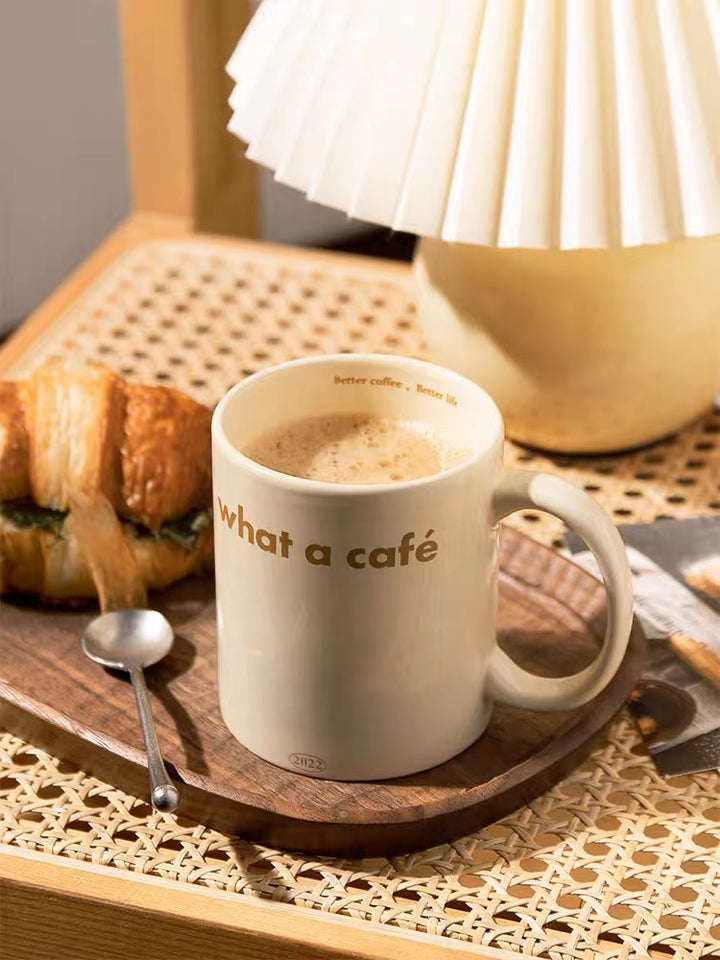 Cream Color Vintage Ceramic Mug Breakfast Cup Heat Resistant Various Styles Available