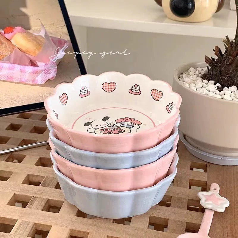 『🎀 Melody & Cinnamoroll 』Milky Yogurt Bowl 🥣
Ceramic Bowl for Fruit, Salad & Oatmeal 🥗