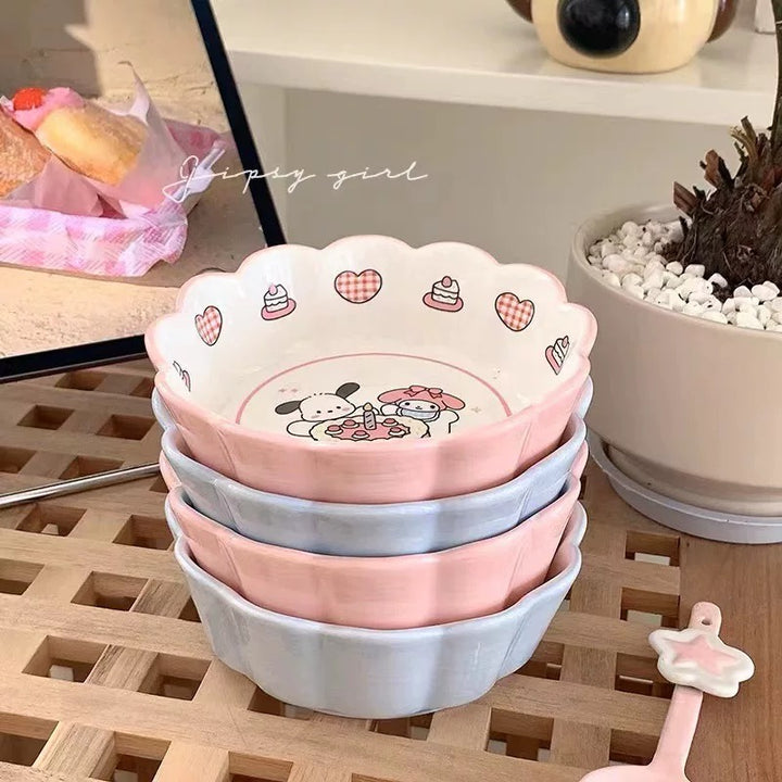 『🎀 Melody & Cinnamoroll 』Milky Yogurt Bowl 🥣
Ceramic Bowl for Fruit, Salad & Oatmeal 🥗