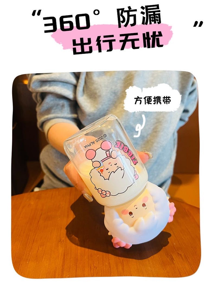 Pleasant Goat Big Big Wolf Tritan Cute Mini Portable Water Cup Water Cup Travel Mug