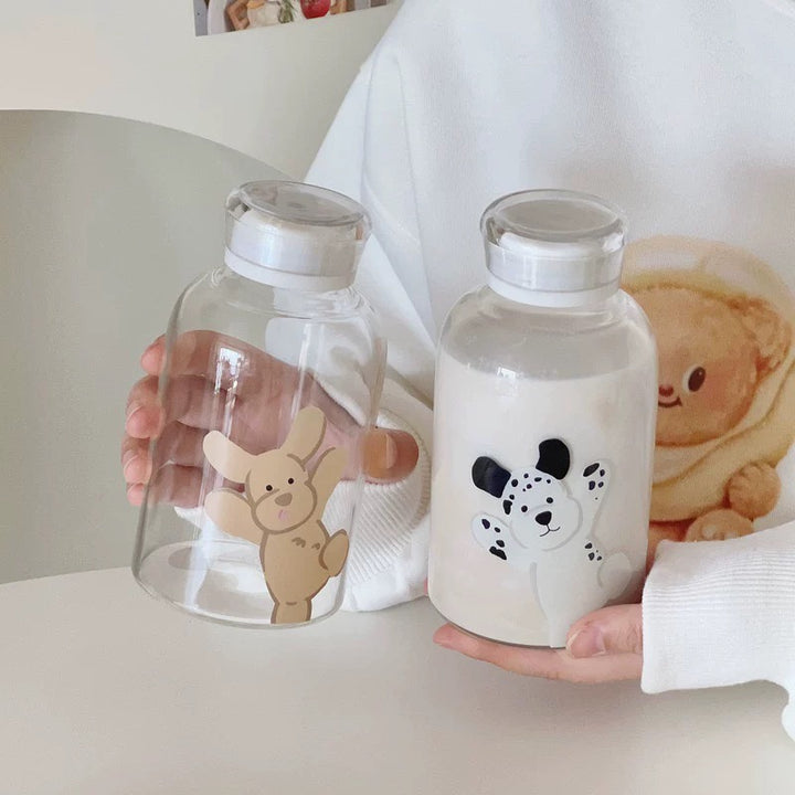 Large-Capacity Borosilicate Glass Bottle – Heat-Resistant, Leakproof & Portable