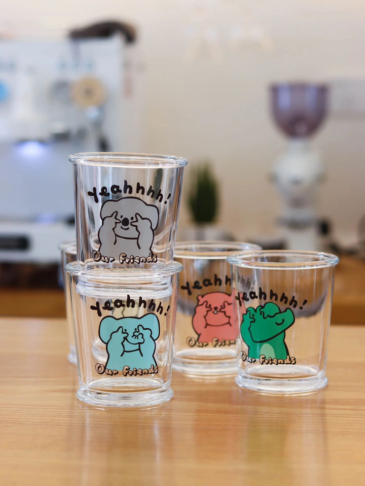 Series Cute Animal Glass Cup Healing Glass Cup