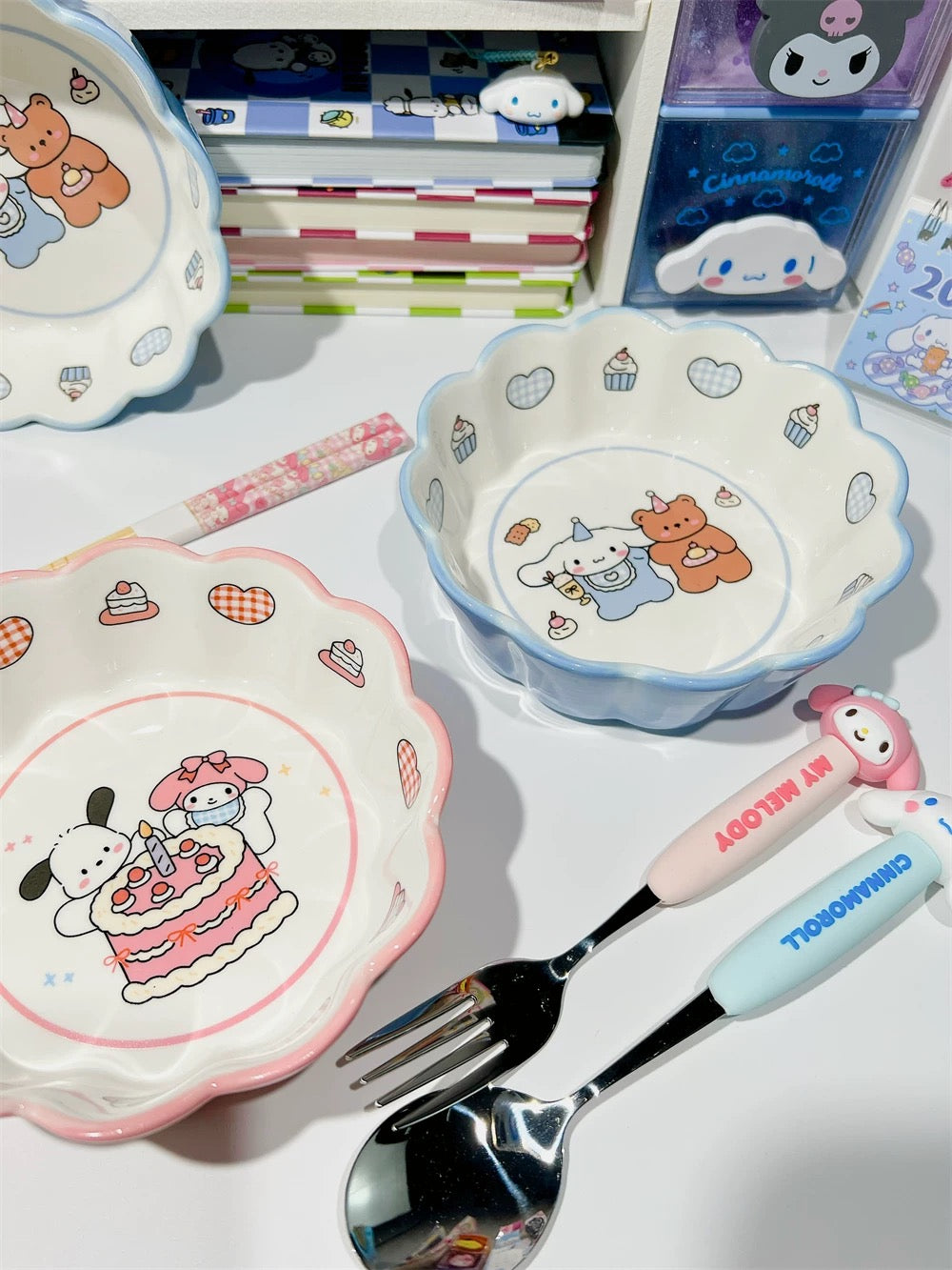 『🎀 Melody & Cinnamoroll 』Milky Yogurt Bowl 🥣
Ceramic Bowl for Fruit, Salad & Oatmeal 🥗