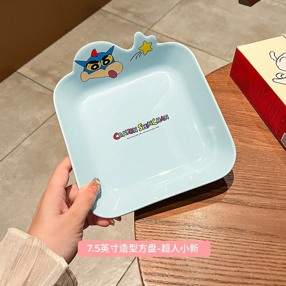 Crayon Shin-chan Ceramic Tableware Set Bowl Plate Set
