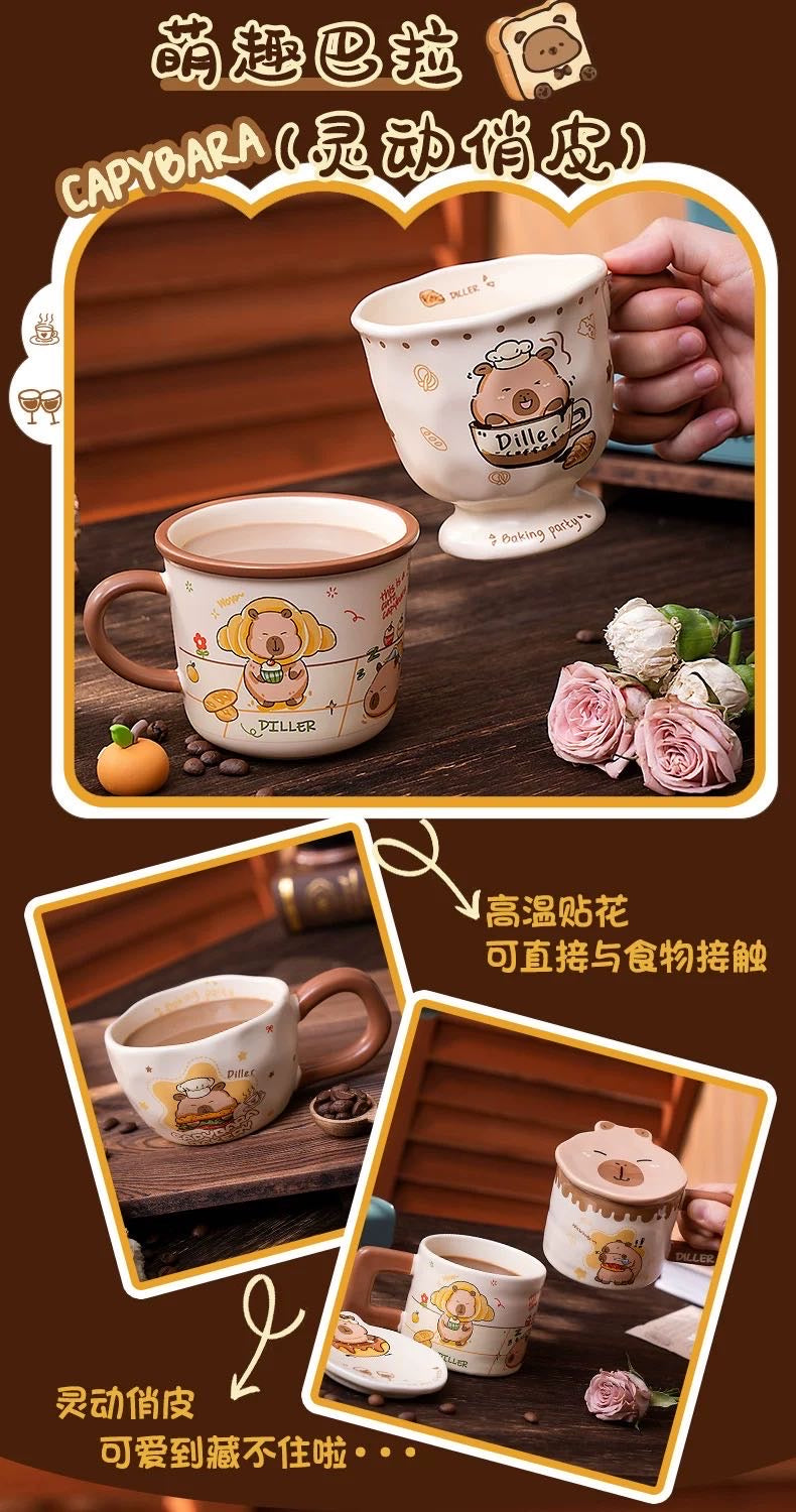 Capybara Ceramic Mug Coffee Cup Breakfast Cup