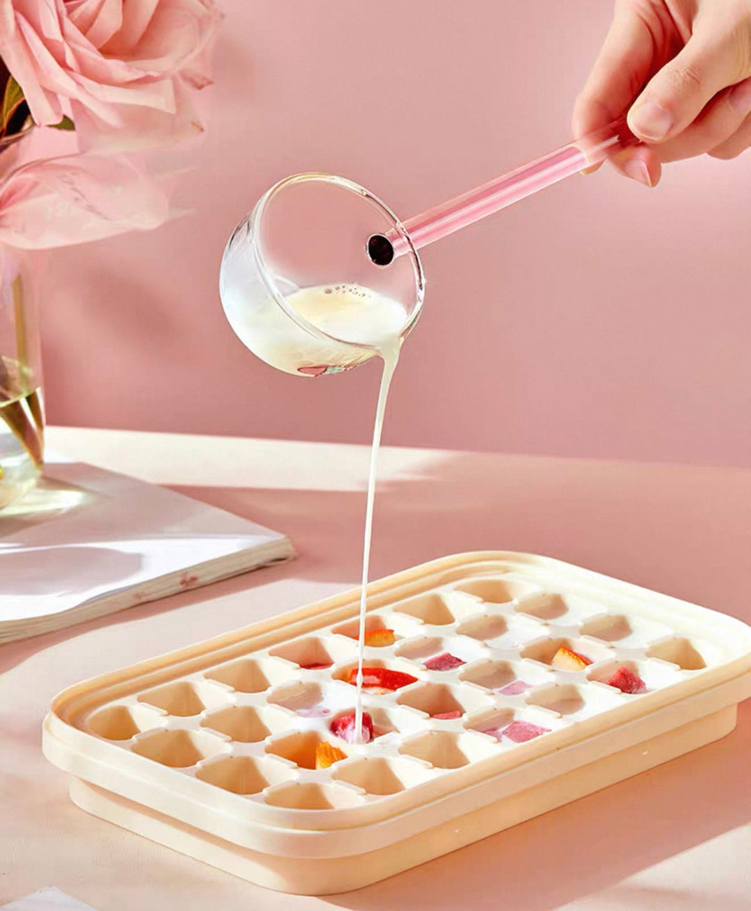 Sanrio™ Glass Long-Handle Soup Ladle – Large Serving Spoon 🍜 Heat-Resistant Oil Ladle