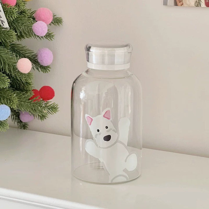 Large-Capacity Borosilicate Glass Bottle – Heat-Resistant, Leakproof & Portable