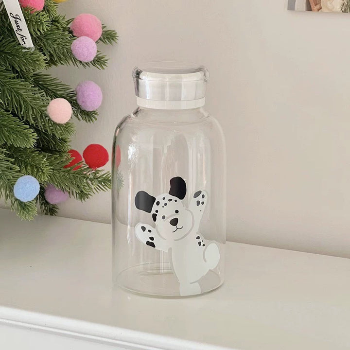 Large-Capacity Borosilicate Glass Bottle – Heat-Resistant, Leakproof & Portable