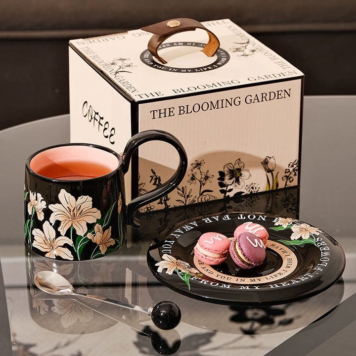Series Vintage Coffee Cup Saucer Set Exquisite Mug
