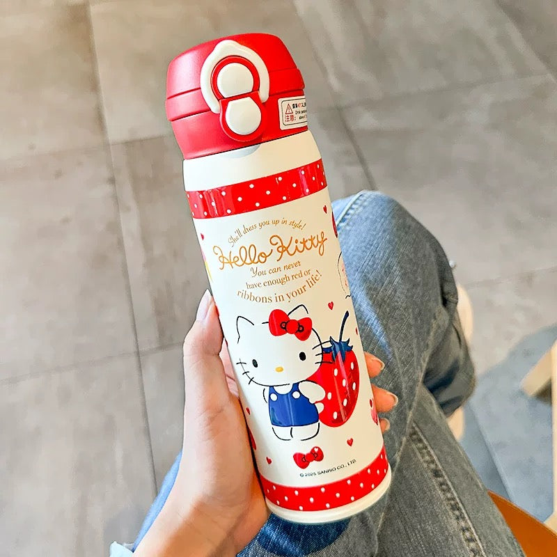 Hello Kitty™ Insulated Travel Cup – Dual-Drink Straw & Coffee Lid