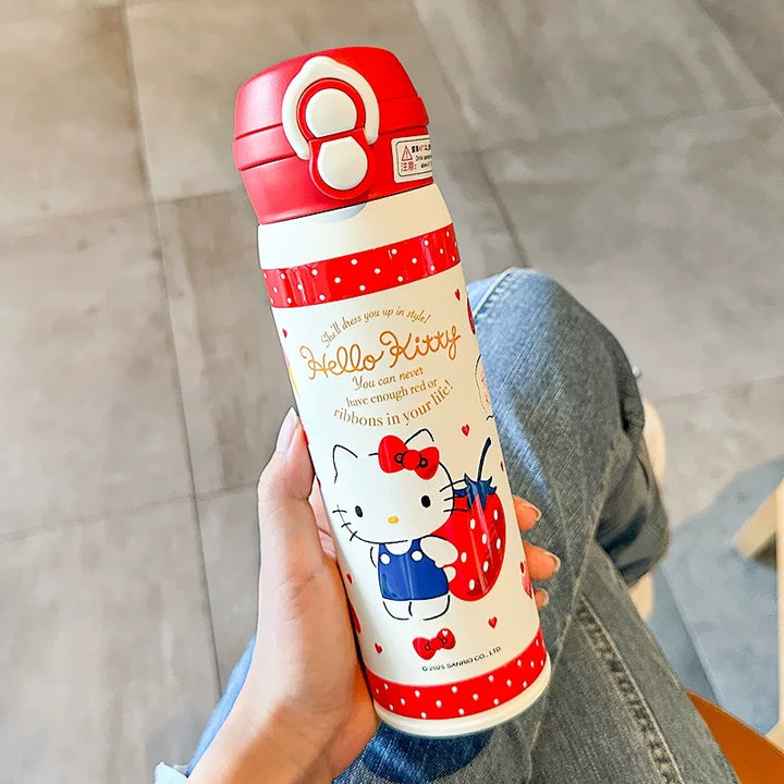 Hello Kitty™ Insulated Travel Cup – Dual-Drink Straw & Coffee Lid