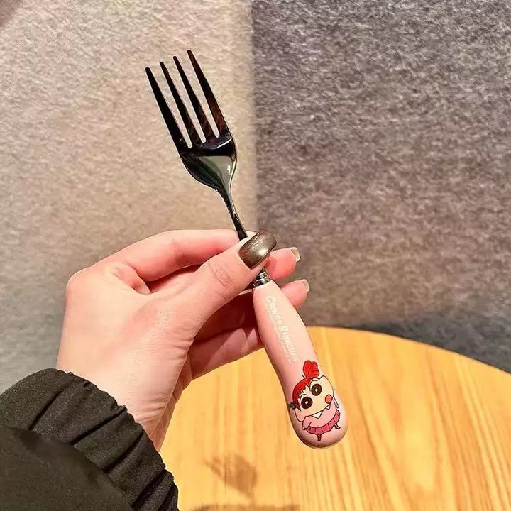 Crayon Shin-chan™ 304 Stainless Steel Soup Spoon + Fork