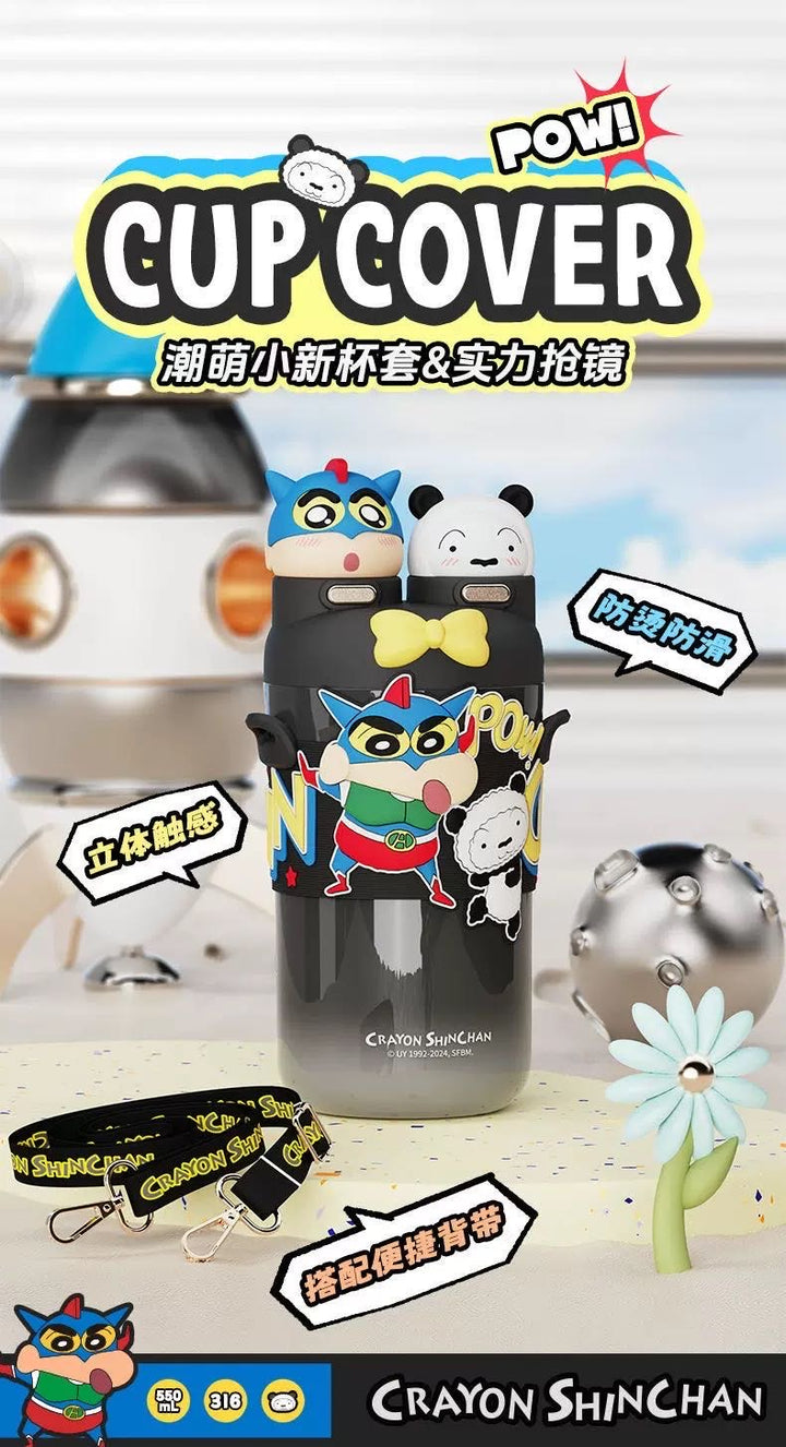 Classic Action Kamen Crayon Shin-chan Thermos Cup 316 Stainless Steel