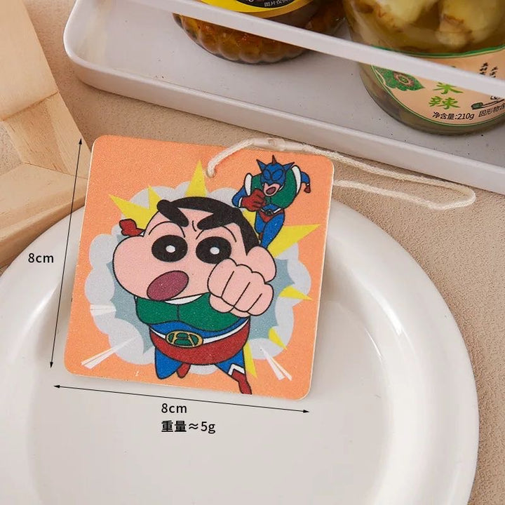 Crayon Shin-chan 1 Set 4 Wood Pulp Sponge Dish Sponge Cup Scouring Pad