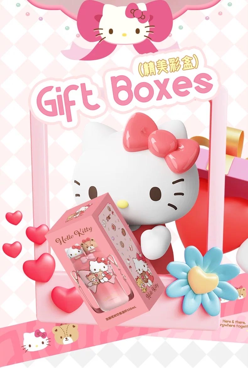2026New Hangyodon & Kitty Thermos Cup Sanrio Dual-drink Cup