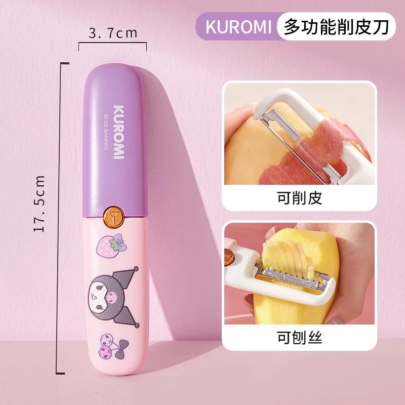 Sanrio Fruit Peeling Knife Multifunctional Outdoor Portable Peeling Knife Grater