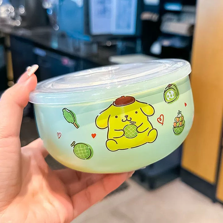 Sanrio™️ 316 Stainless Steel Bento Bowl | Instant Noodle Bowl | Food Storage Bowl with Lid – Heat-Resistant & Insulated