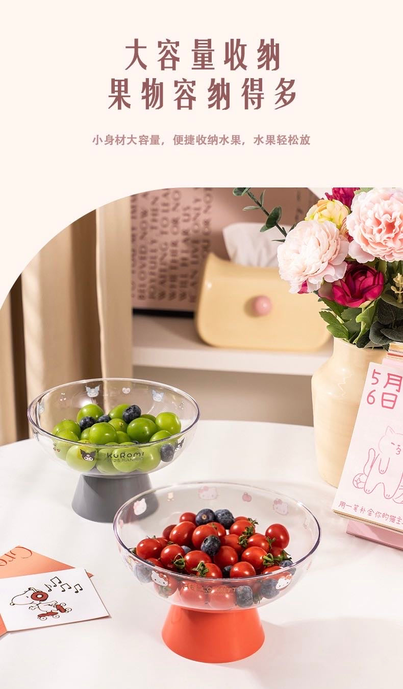 Sanrio Fruit Plate Fruit Plate Drain Basket