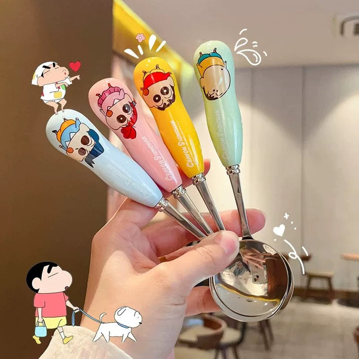 Crayon Shin-chan™ 304 Stainless Steel Soup Spoon + Fork
