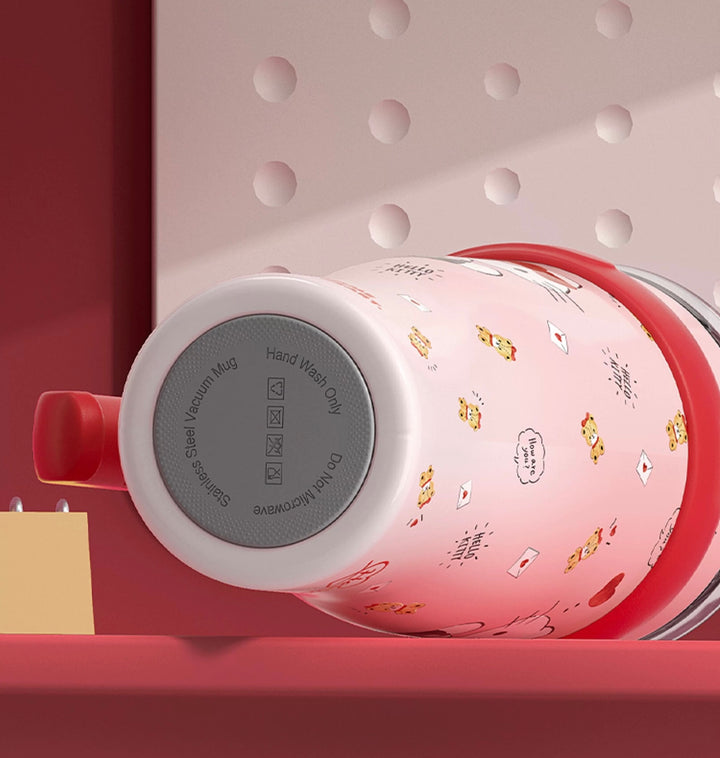 Sanrio™ Hello Kitty & My Melody 🎀 Jumbo Insulated Tumbler – 1200ml Large Capacity with Straw