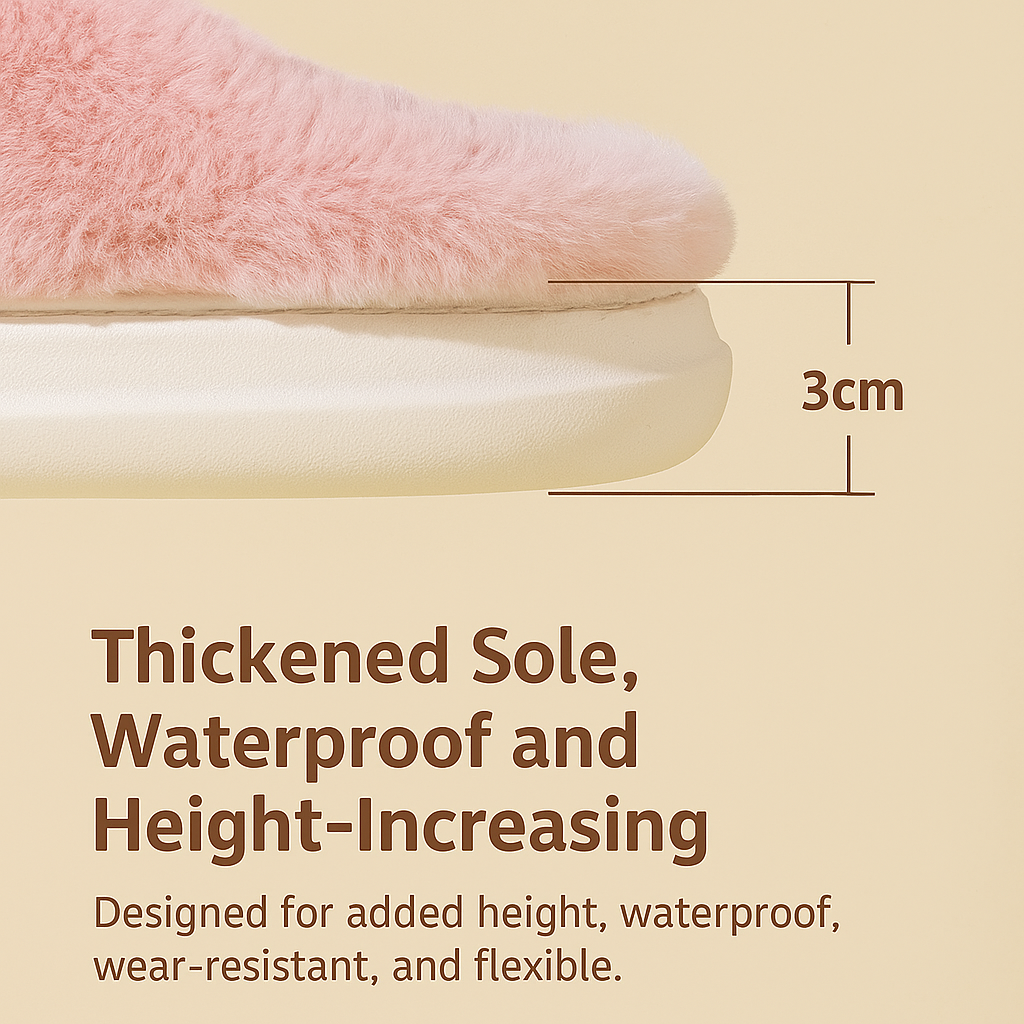 Sanrio™️ Autumn & Winter Cotton Slippers Indoor & Outdoor Use | Anti-Slip | Thickened Plush Design