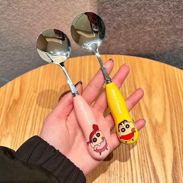 Crayon Shin-chan™ 304 Stainless Steel Soup Spoon + Fork