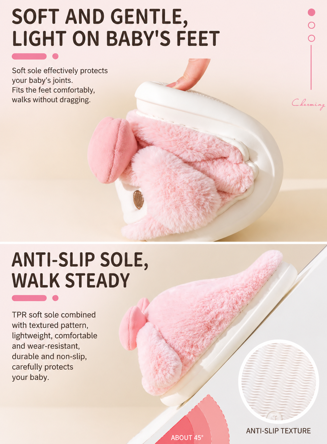『 Soft & Fluffy Sanrio™️ 』House Slippers | Soft Warm Anti-Slip Indoor & Outdoor Furry Shoes